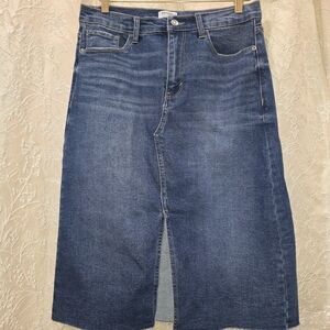 Kensie High Rise Blue Denim Skirt